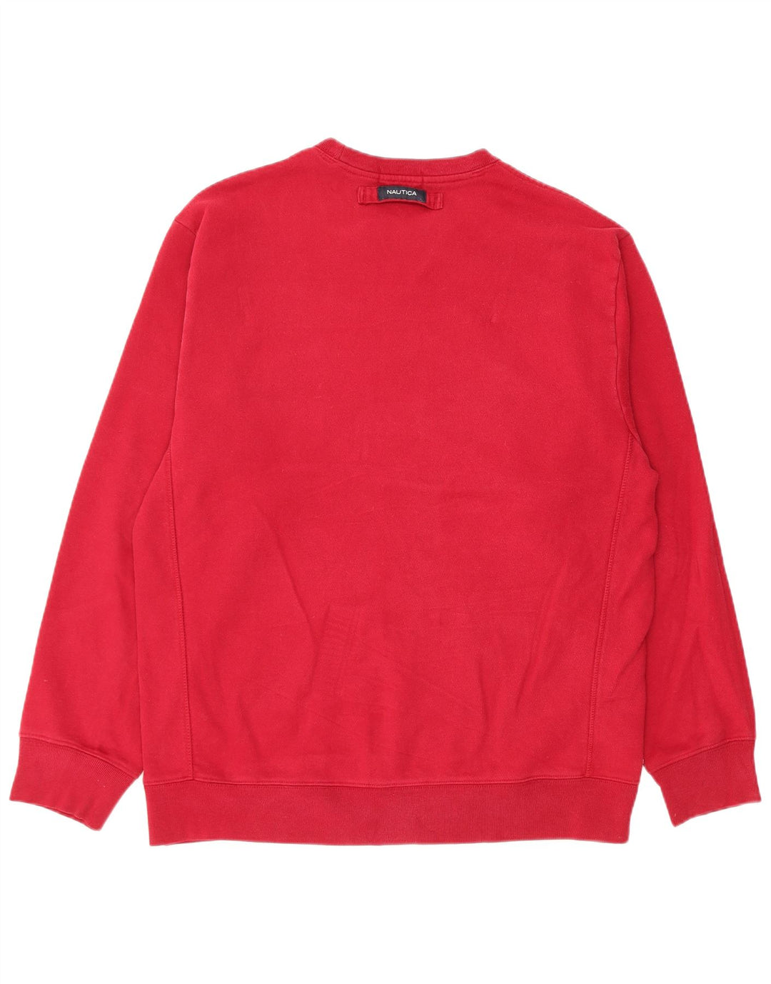 Nautica Mens Sweatshirt Jumper XL Red Cotton