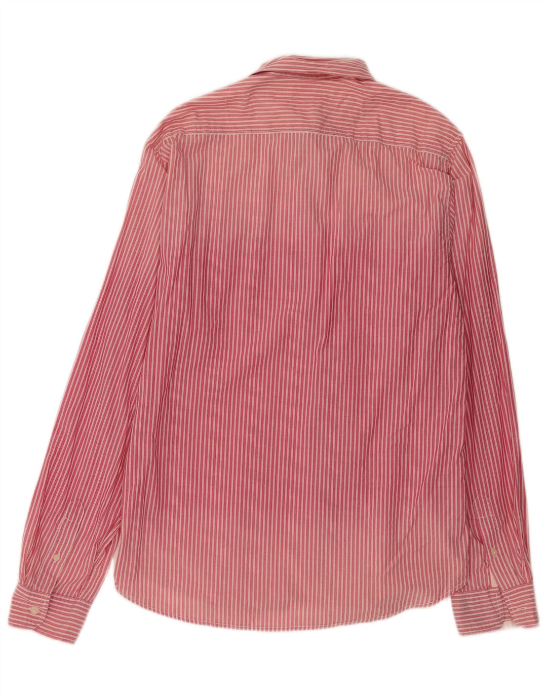 Scotch & Soda Mens Shirt Large Pink Pinstripe Cotton