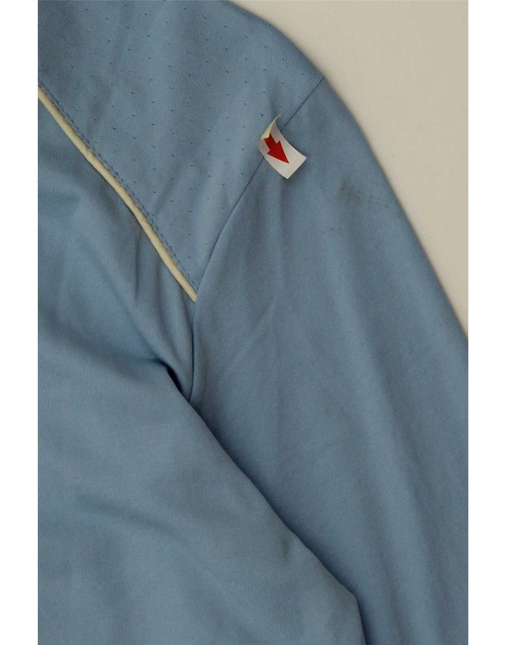 Sergio Tacchini Womens Top Long Sleeve IT 48 XL Blue Polyamide
