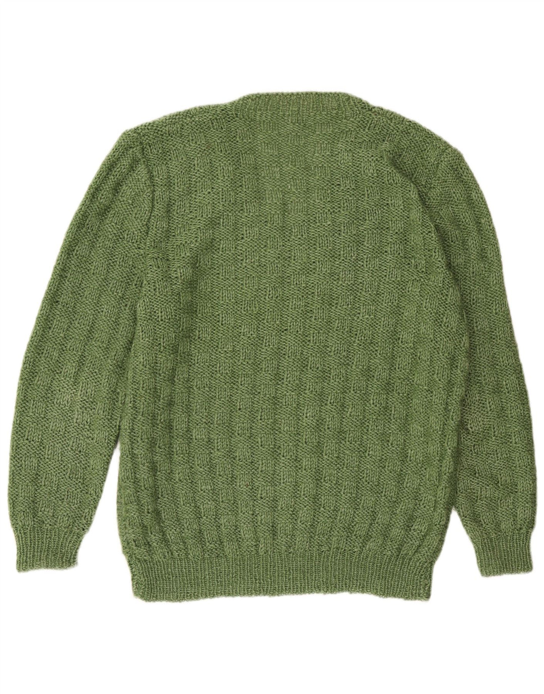 Vintage Mens V-Neck Jumper Sweater 2XL Green