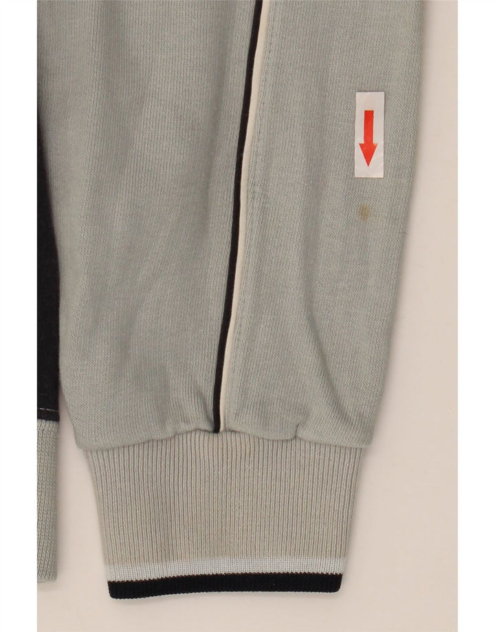 CHAMPION Mens Tracksuit Top Jacket Small Grey Colourblock Cotton