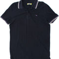 DIADORA Mens Polo Shirt Large Navy Blue Cotton | Vintage Diadora | Thrift | Second-Hand Diadora | Used Clothing | Messina Hembry 