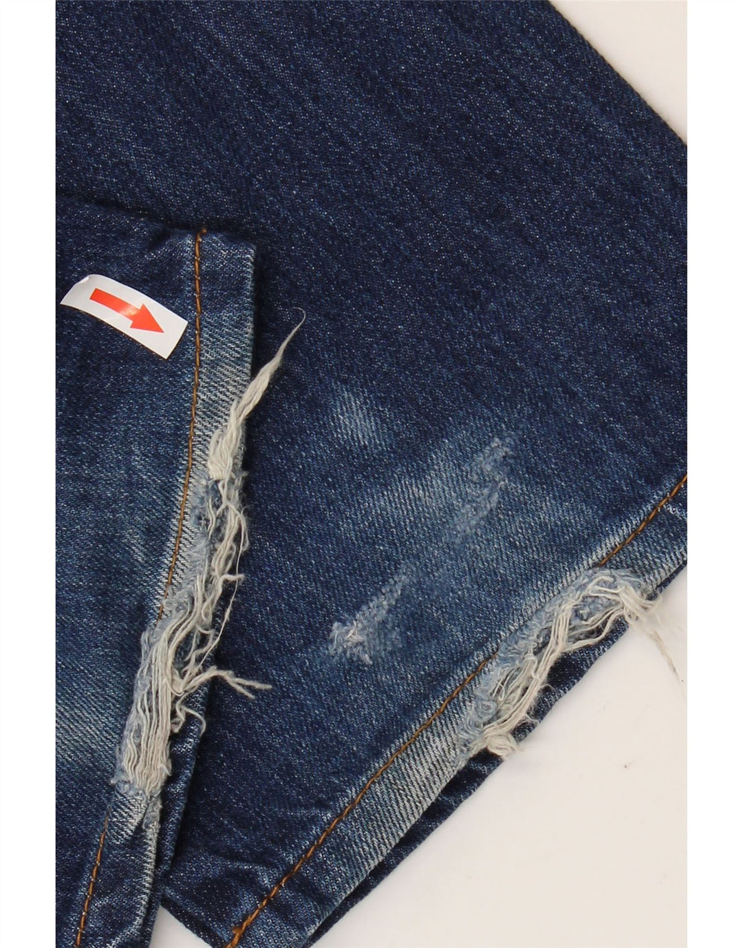 Wrangler Mens Straight Jeans W34 L30 Navy Blue Cotton