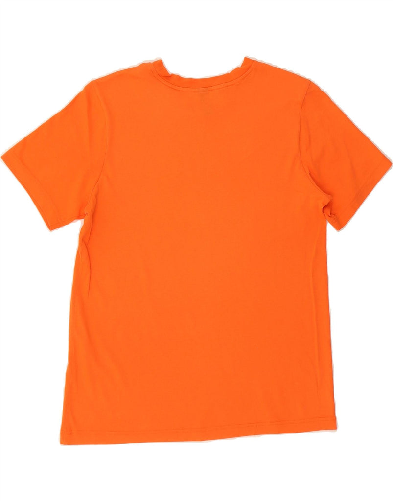 ADIDAS Mens Graphic T-Shirt Top Small Orange Cotton Vintage Adidas and Second-Hand Adidas from Messina Hembry 