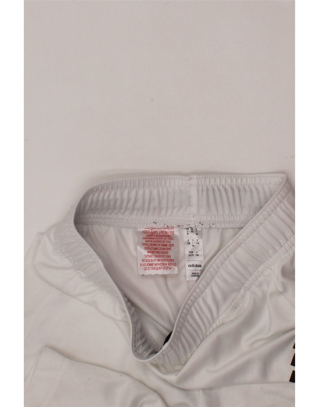 ADIDAS Boys Aeroready Sport Shorts 7-8 Years  White Polyester