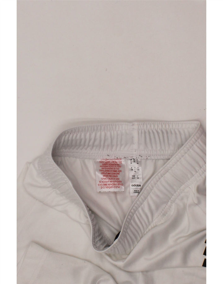 ADIDAS Boys Aeroready Sport Shorts 7-8 Years  White Polyester