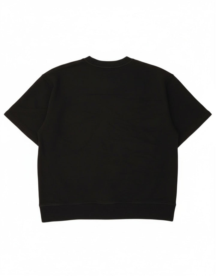 Zara Mens T-Shirt Top Small Black Cotton