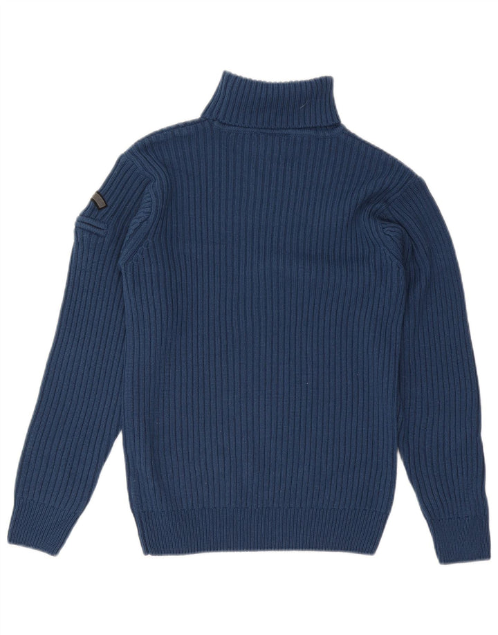 Arizona Womens Roll Neck Jumper Sweater UK 10 Small Blue Polyacrylic