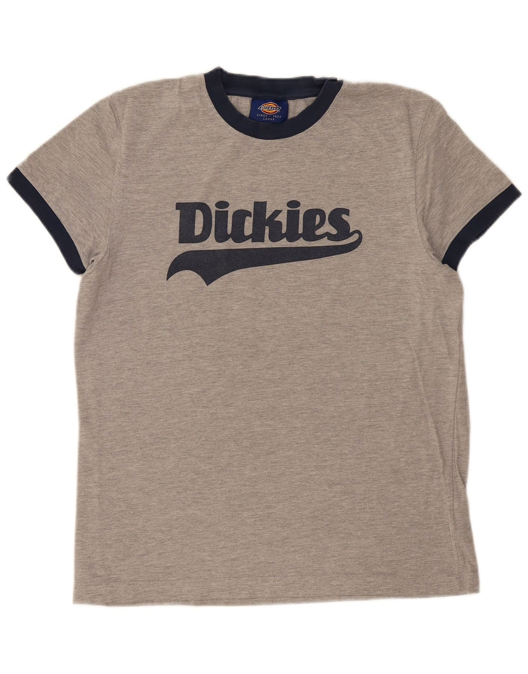 DICKIES Womens Graphic T-Shirt Top UK 16 Large Grey Cotton