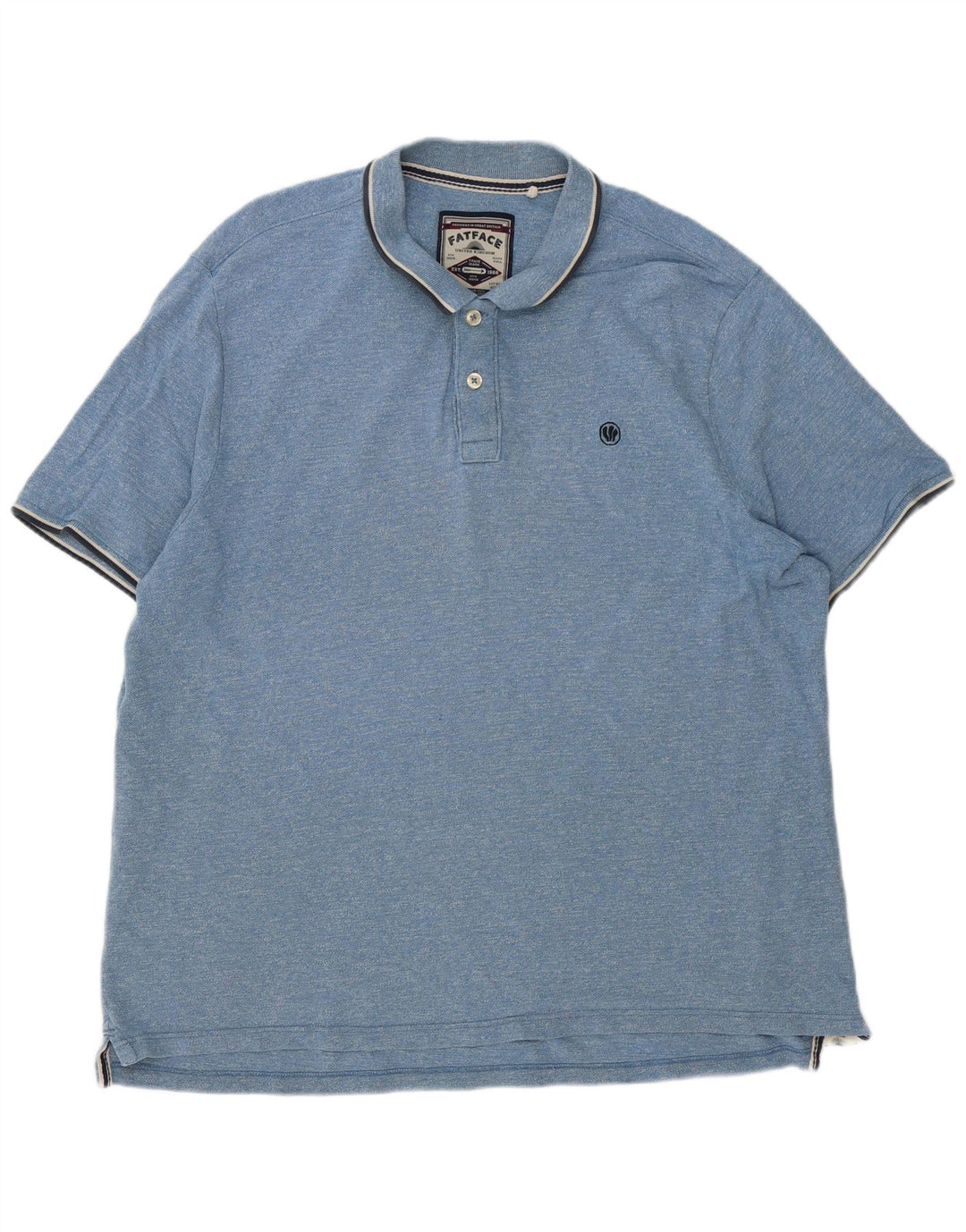 Fat Face Mens Polo Shirt 3XL Blue Striped Cotton