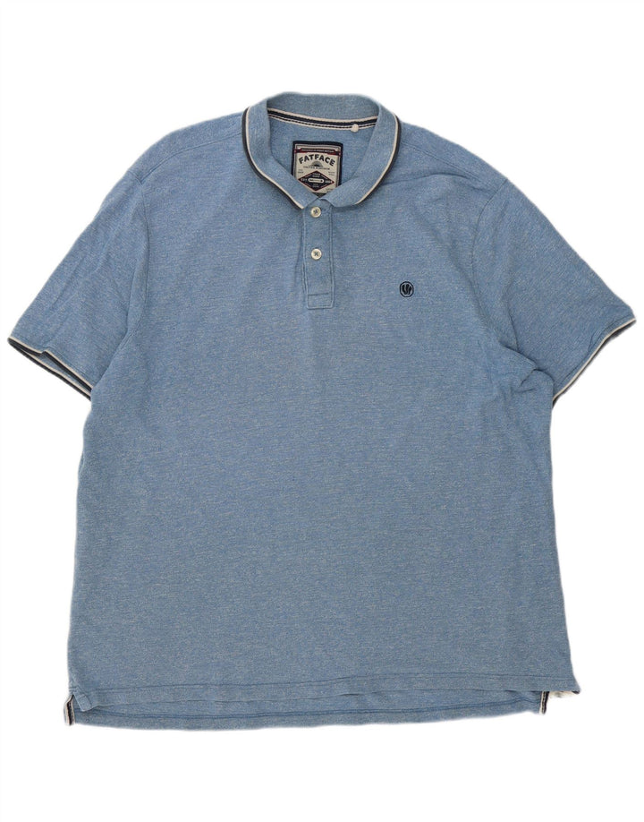 Fat Face Mens Polo Shirt 3XL Blue Striped Cotton