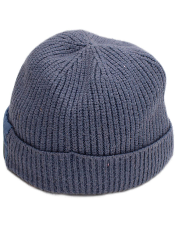 Ted Baker Boys Knit Beanie Hat 9-10 Years Blue Viscose