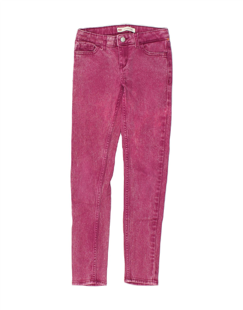 LEVI'S Girls 710 Super Skinny Jeans 7-8 Years W22 L24  Pink Cotton | Vintage Levi's | Thrift | Second-Hand Levi's | Used Clothing | Messina Hembry 