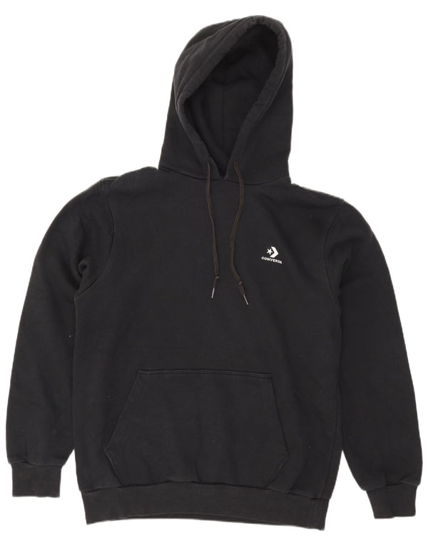 Converse Mens Hoodie Jumper Large Black Cotton
