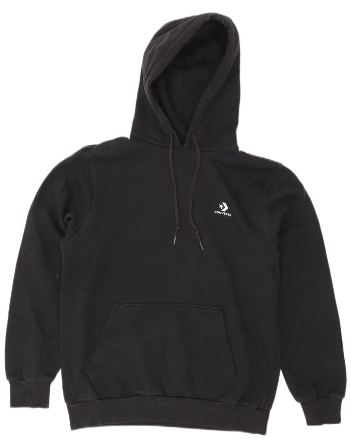 Converse Mens Hoodie Jumper Large Black Cotton