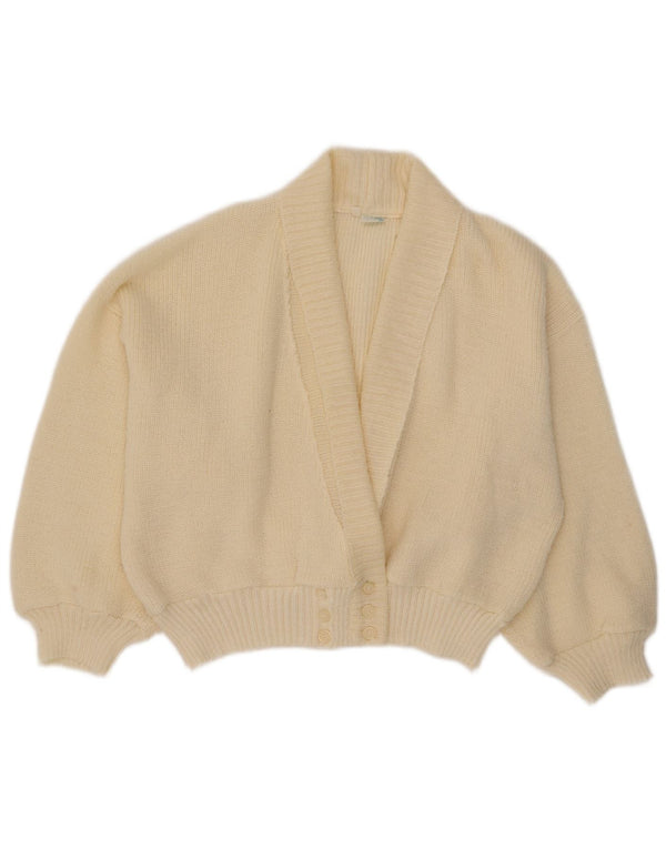 Creation Womens Oversized Cardigan Sweater IT 40 Small Off White Acrylic