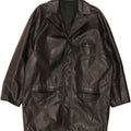 VINTAGE Mens Leather Jacket UK 40 Large Black Vintage Vintage and Second-Hand Vintage from Messina Hembry 