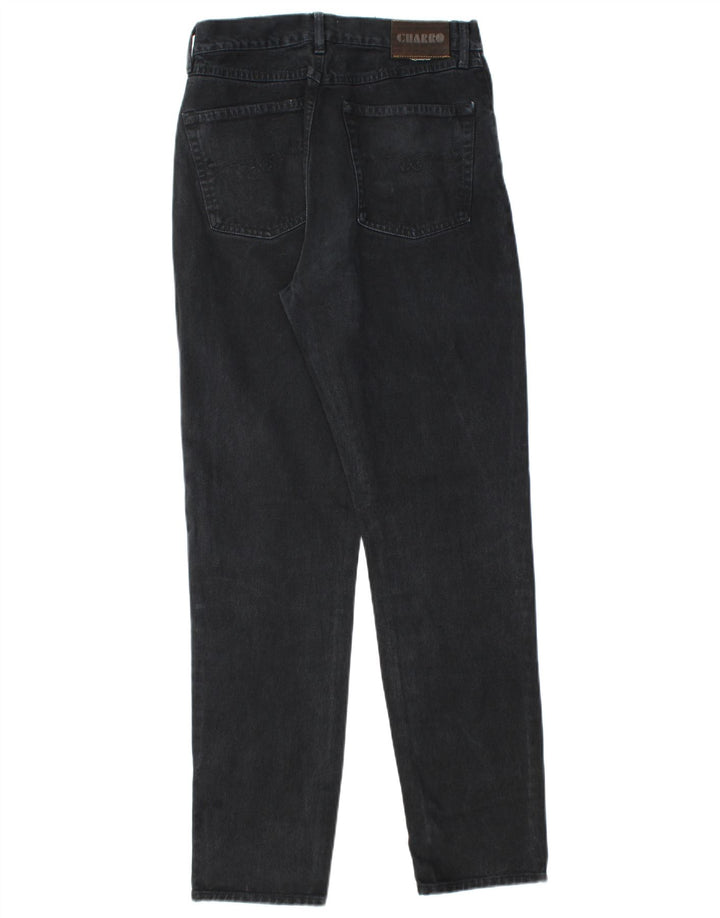 CHARRO Womens Tapered Jeans Size 32 W32 L32 Black Cotton