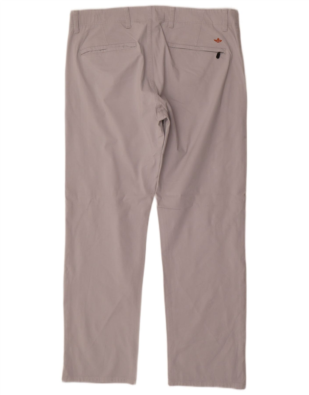 Dockers Mens Straight Chino Trousers W36 L31 Grey Cotton