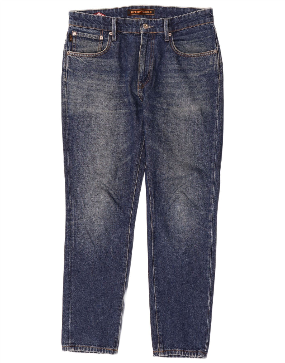Superdry Mens Slim Jeans W32 L30 Blue Cotton