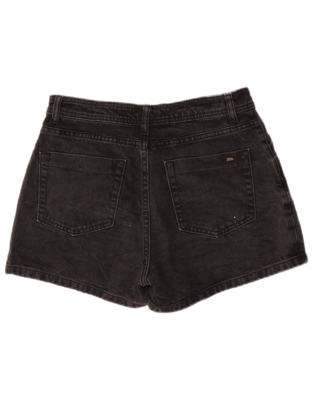 Zara Womens Denim Shorts Medium W28  Black Cotton