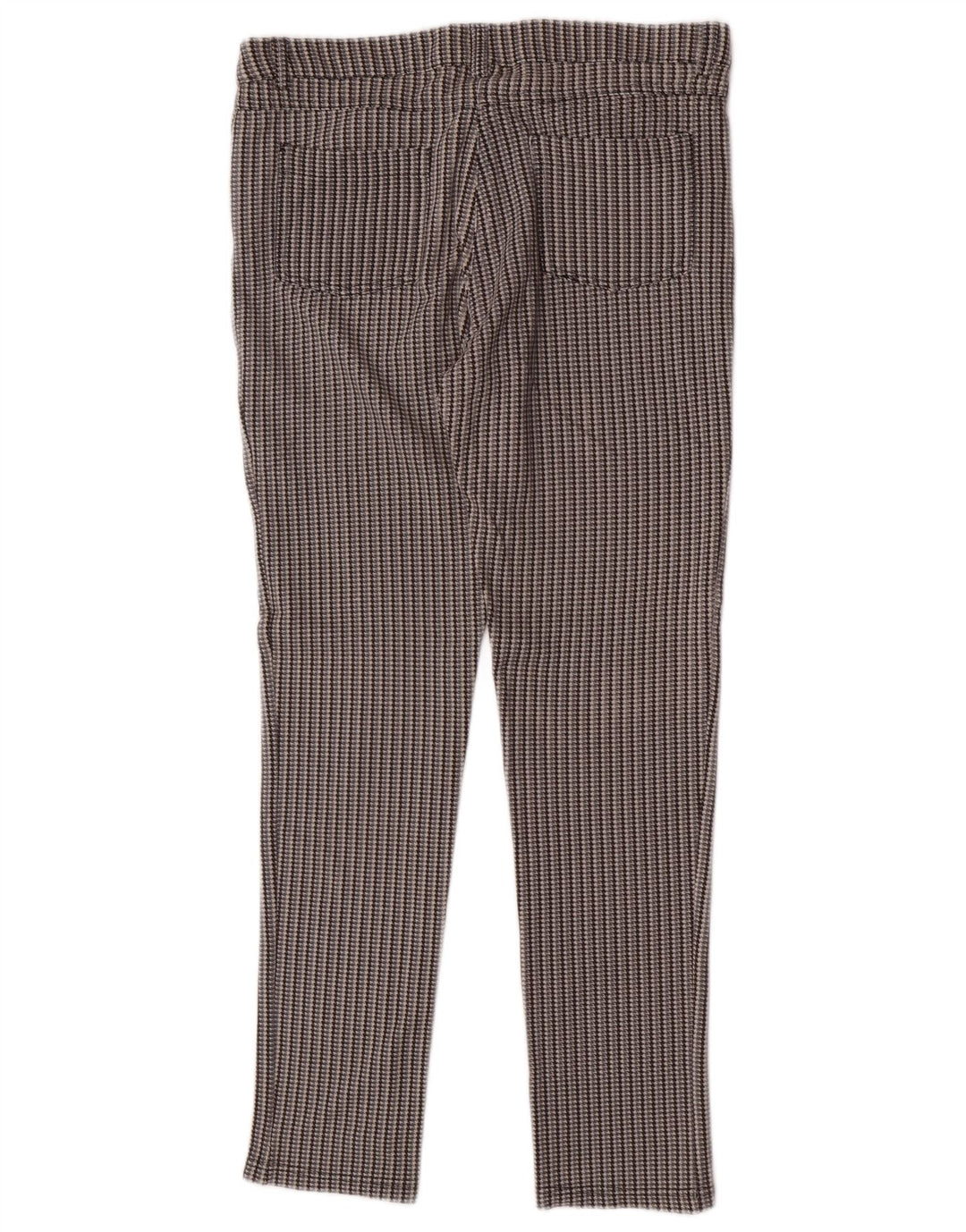 Ellesse Womens Slim Casual Trousers Medium W30 L28 Grey Houndstooth Viscose