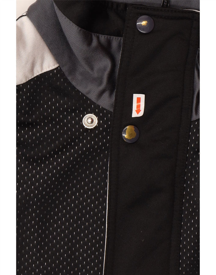 CHAMPION Mens Graphic Tracksuit Top Jacket XL Black Colourblock