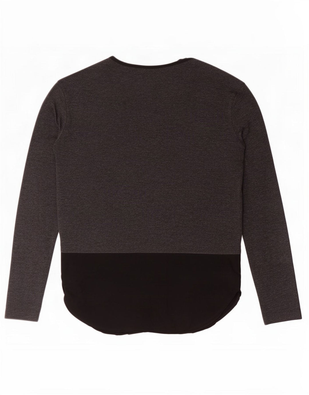 Zara Womens Top Long Sleeve UK 16 Large Grey Colourblock Polyester