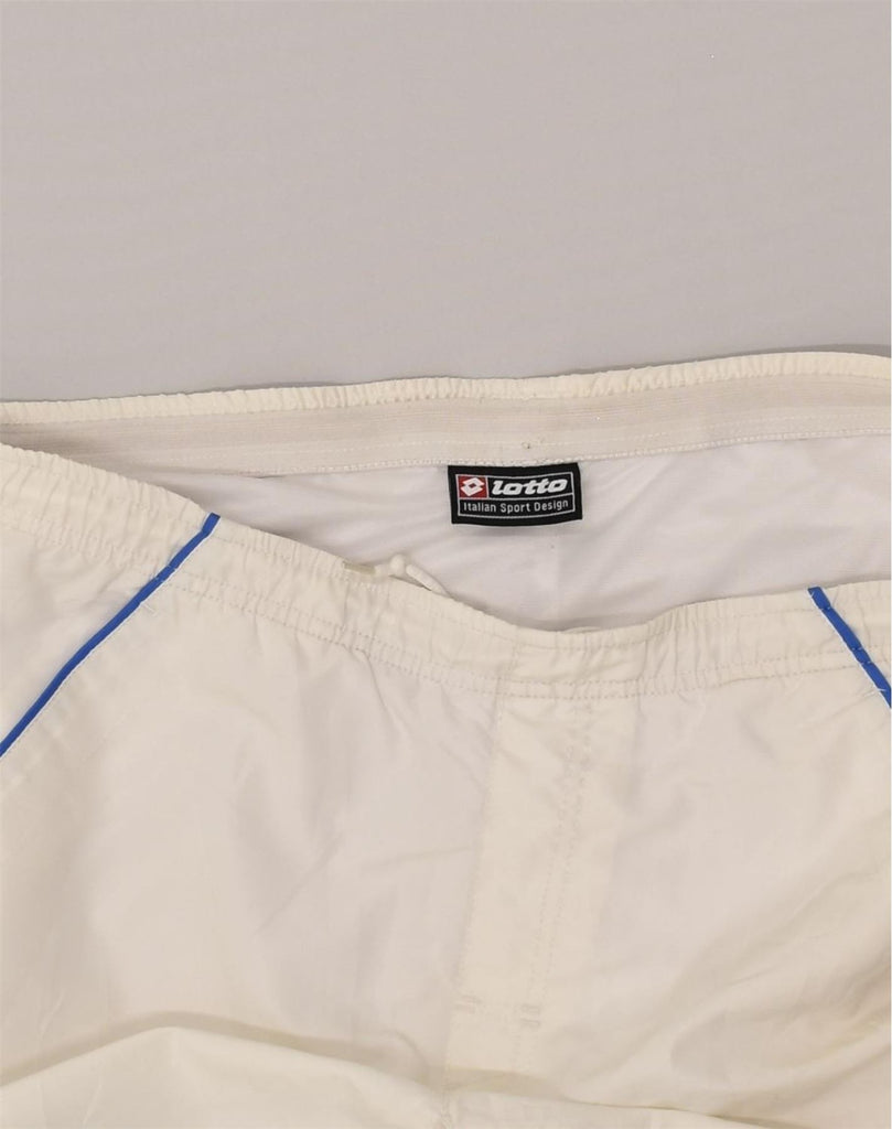 LOTTO Mens Sport Shorts XL White | Vintage Lotto | Thrift | Second-Hand Lotto | Used Clothing | Messina Hembry 