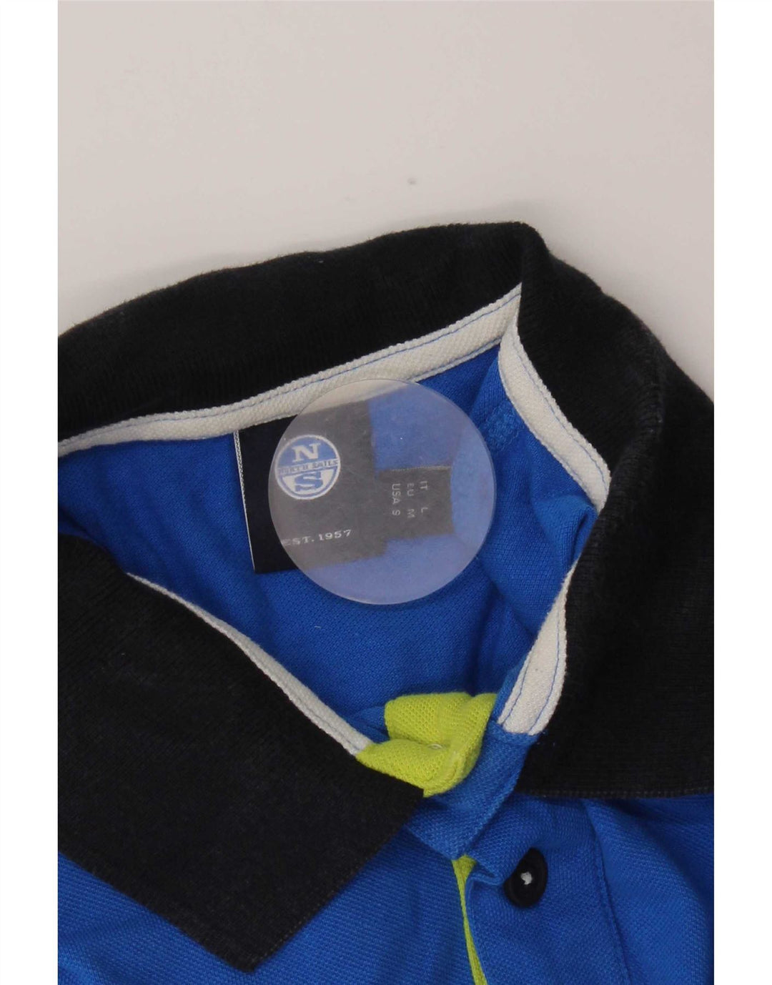 North Sails Mens Polo Shirt Small Blue Colourblock