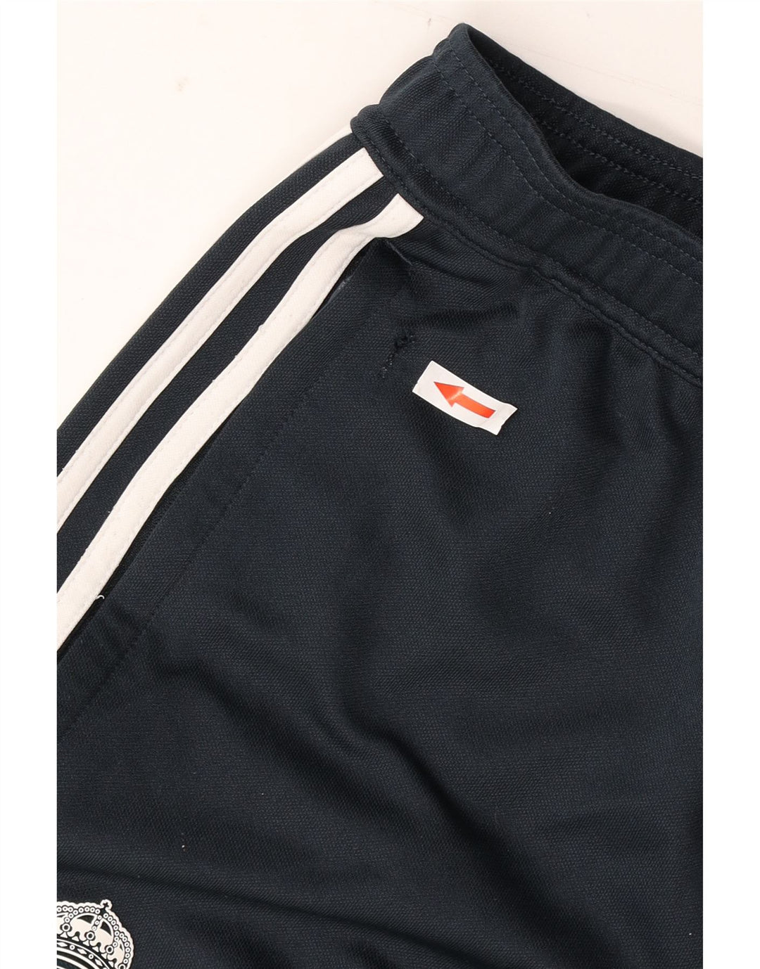 Adidas Mens Real Madrid Tracksuit Trousers Small Black Polyester