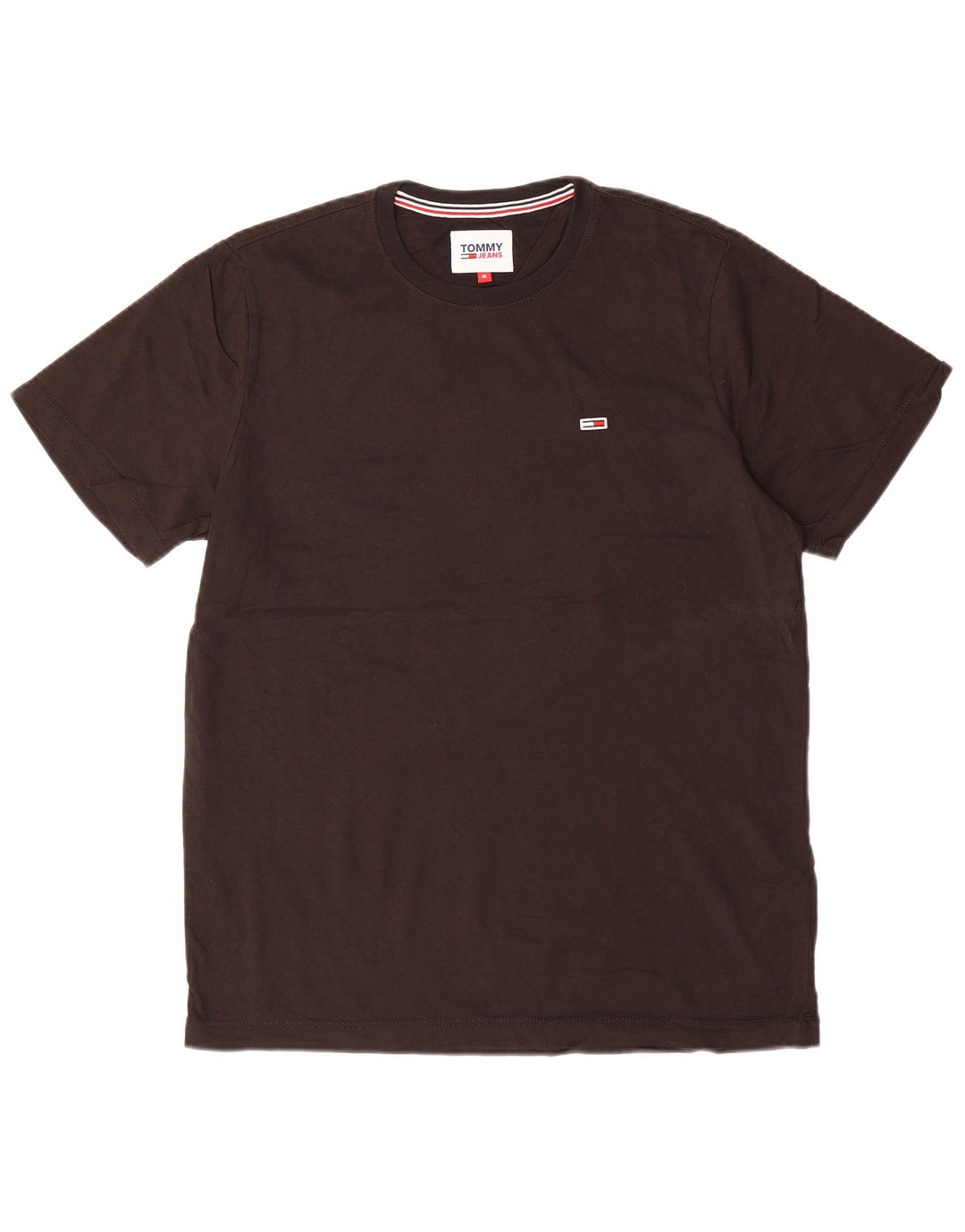 TOMMY HILFIGER Mens T-Shirt Top Medium Black Cotton
