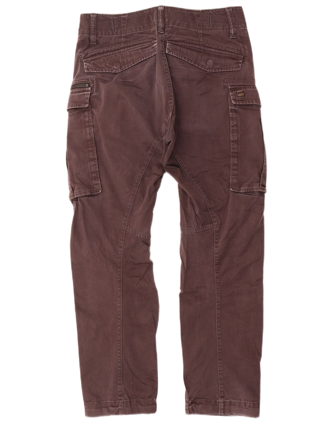 G-Star Mens Straight Cargo Trousers W28 L30 Grey Cotton