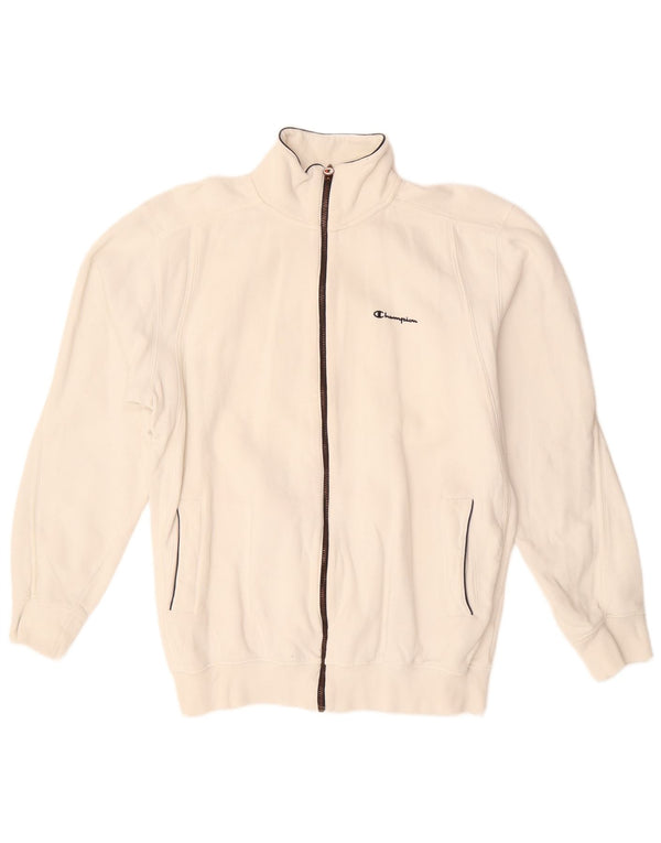 Champion Mens Tracksuit Top Jacket XL Off White