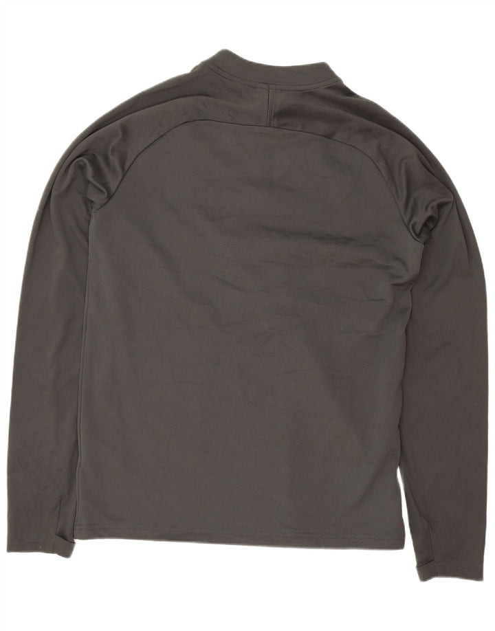Nike Boys Dri Fit Pullover Tracksuit Top 13-14 Years XL Grey Colourblock