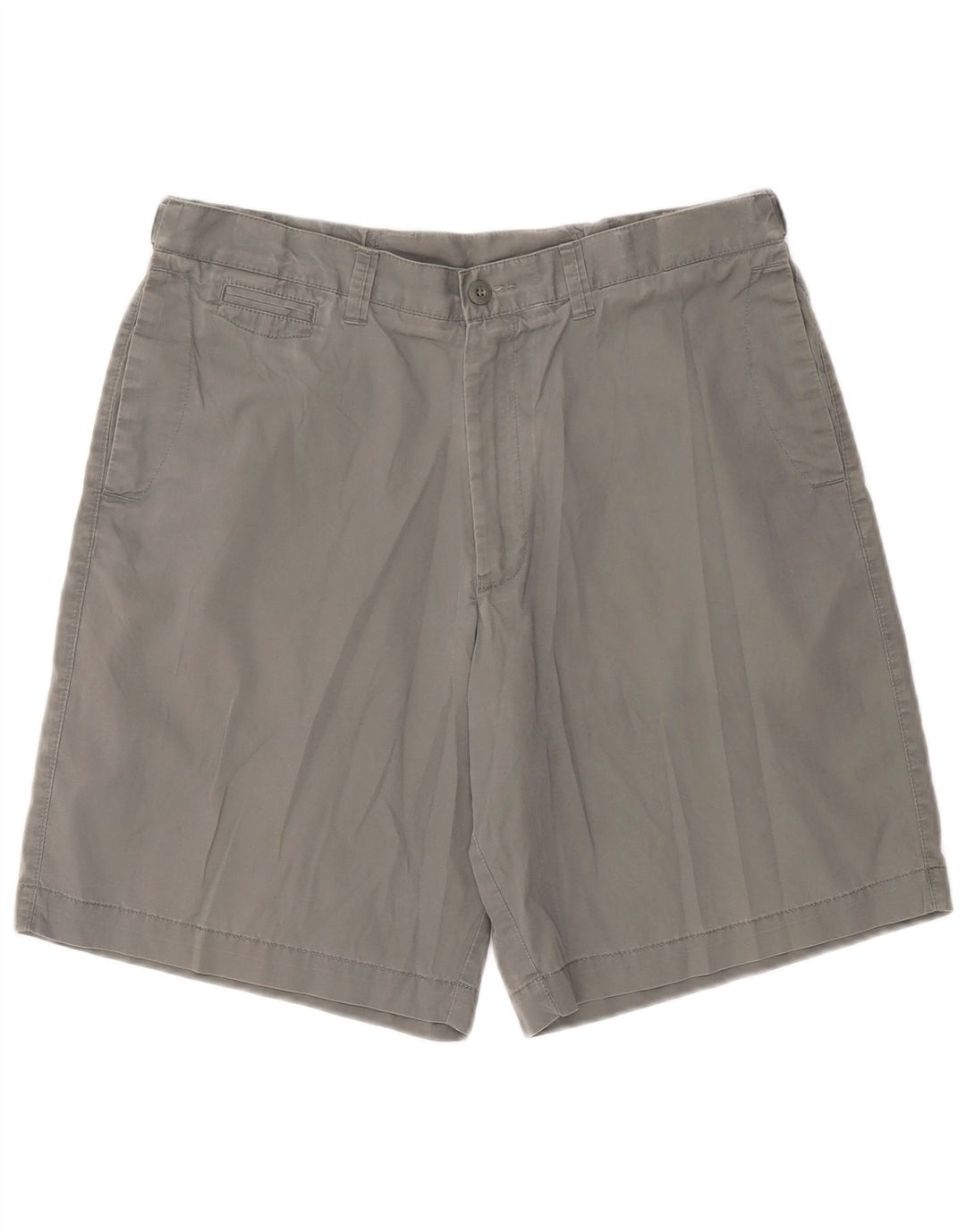Marks & Spencer Mens Blue Harbour Chino Shorts W36 Large Grey Cotton