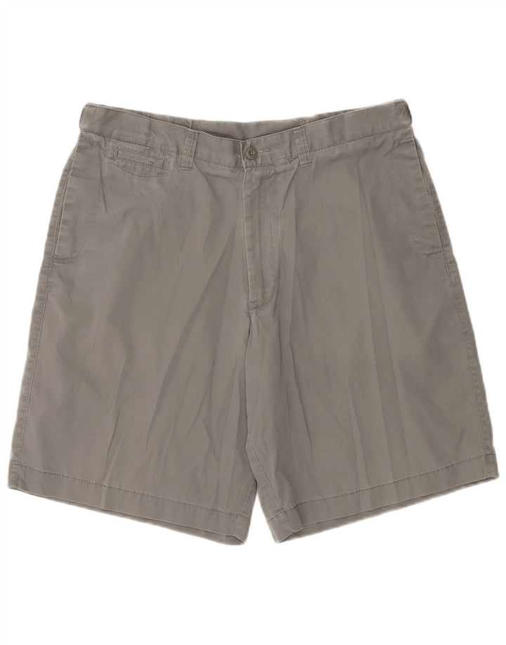 Marks & Spencer Mens Blue Harbour Chino Shorts W36 Large Grey Cotton