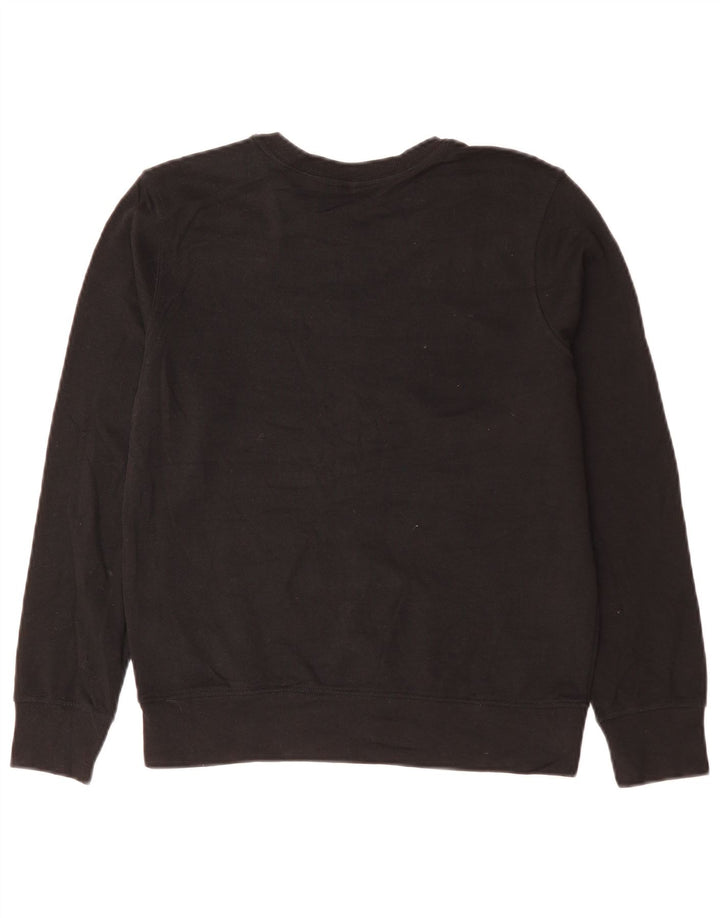 CALVIN KLEIN Womens Sweatshirt Jumper UK 14 Medium Black Cotton