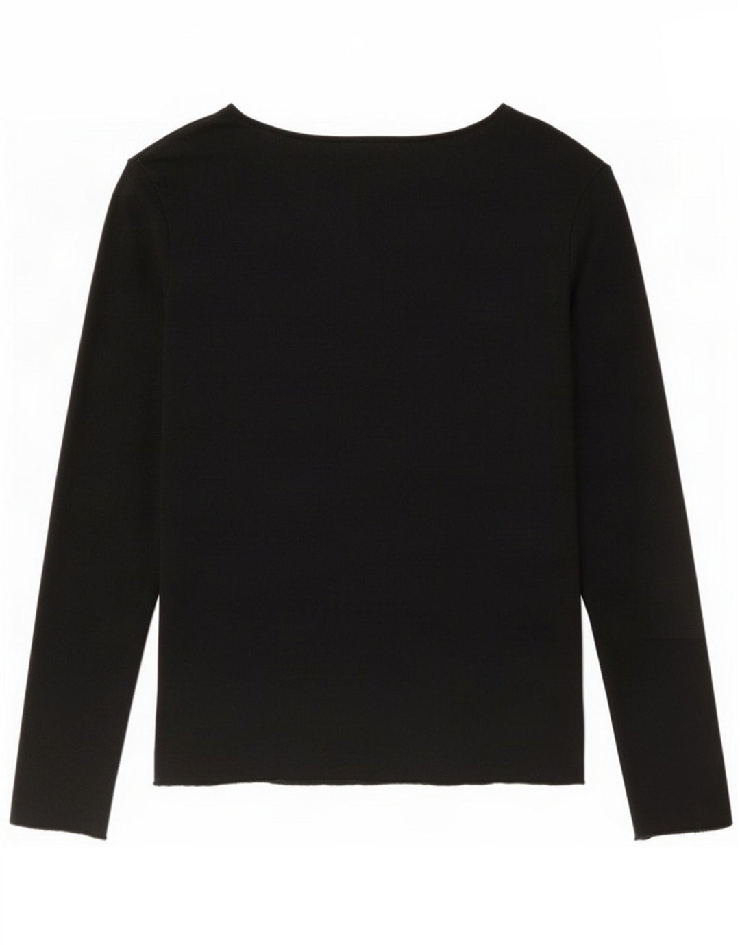 Zara Womens Top Long Sleeve UK 10 Small Black