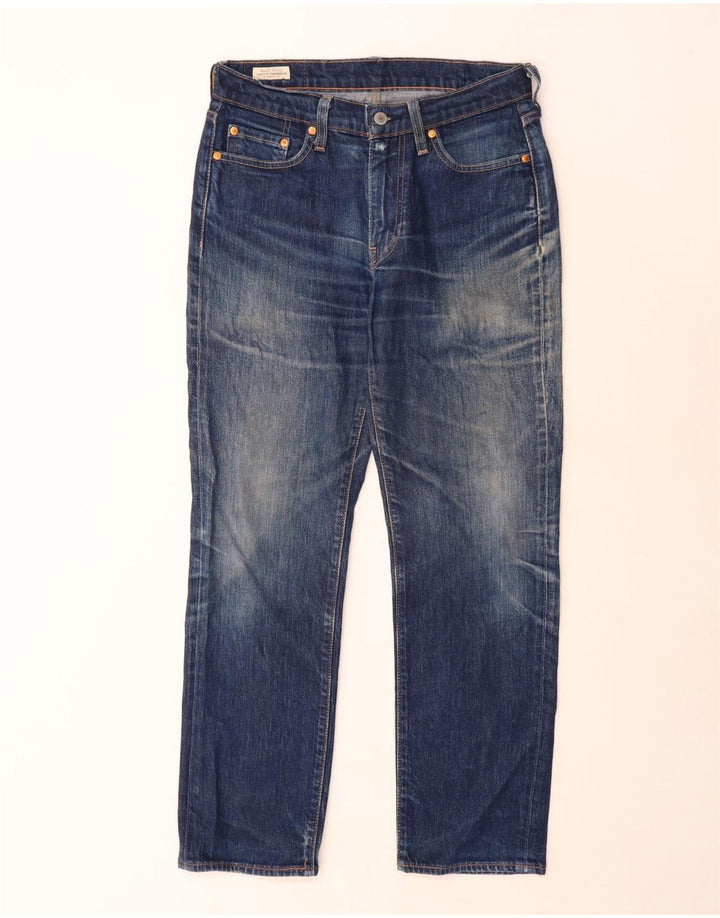LEVI'S Mens 514 Straight Jeans W30 L30 Blue Cotton