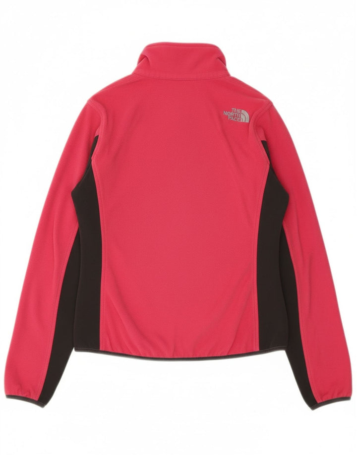 THE NORTH FACE Womens Fleece Jacket UK 6 XS Pink Colourblock Polyester