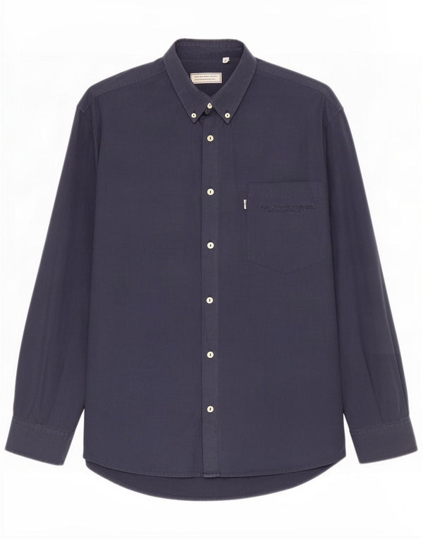 Levi's Mens Shirt Large Navy Blue Cotton