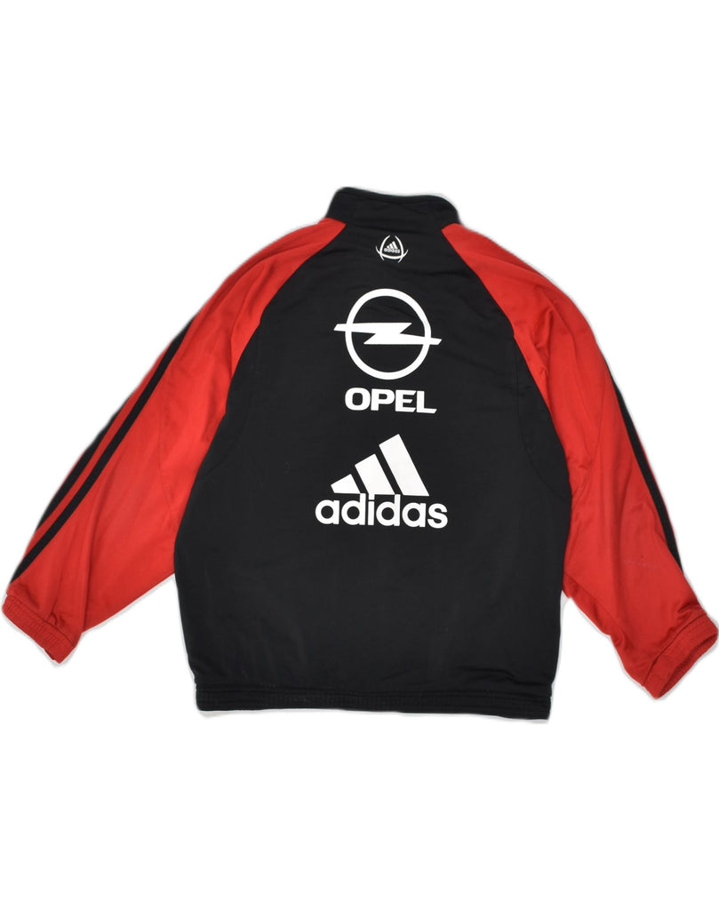 ADIDAS Boys Graphic Tracksuit Top Jacket 9-10 Years Black Colourblock | Vintage Adidas | Thrift | Second-Hand Adidas | Used Clothing | Messina Hembry 