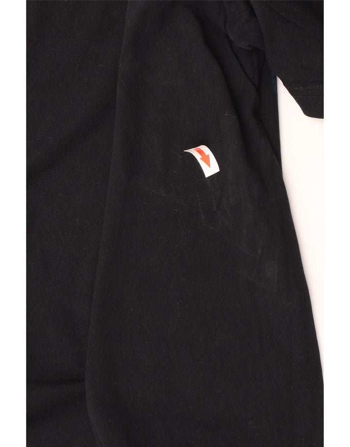 Hugo Boss Mens Graphic T-Shirt Top Large Black Cotton