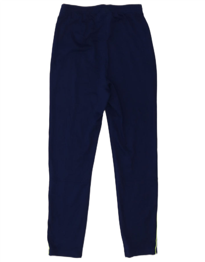 NIKE Boys Dri Fit Tracksuit Trousers 13-14 Years XL Blue Polyester
