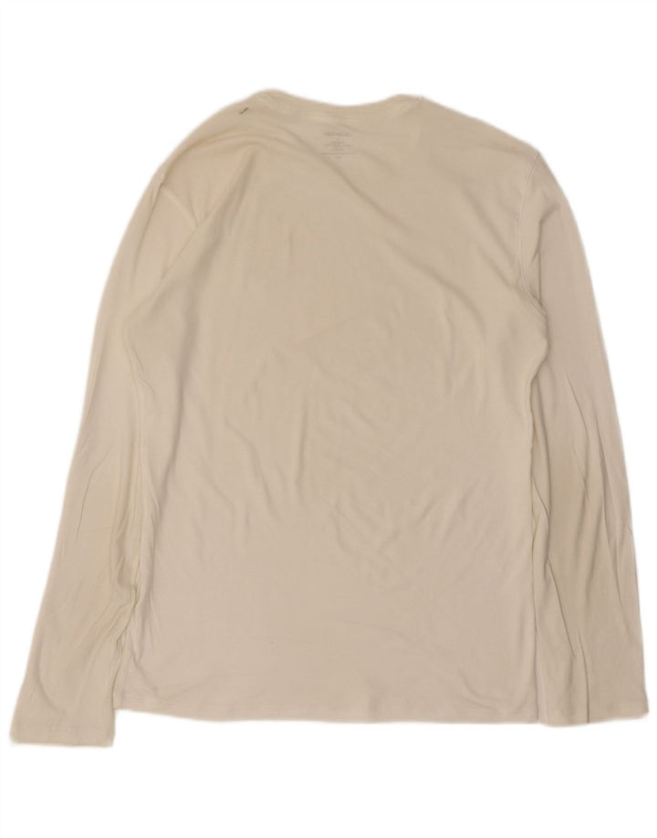 Calvin Klein Jeans Mens Top Long Sleeve Medium White