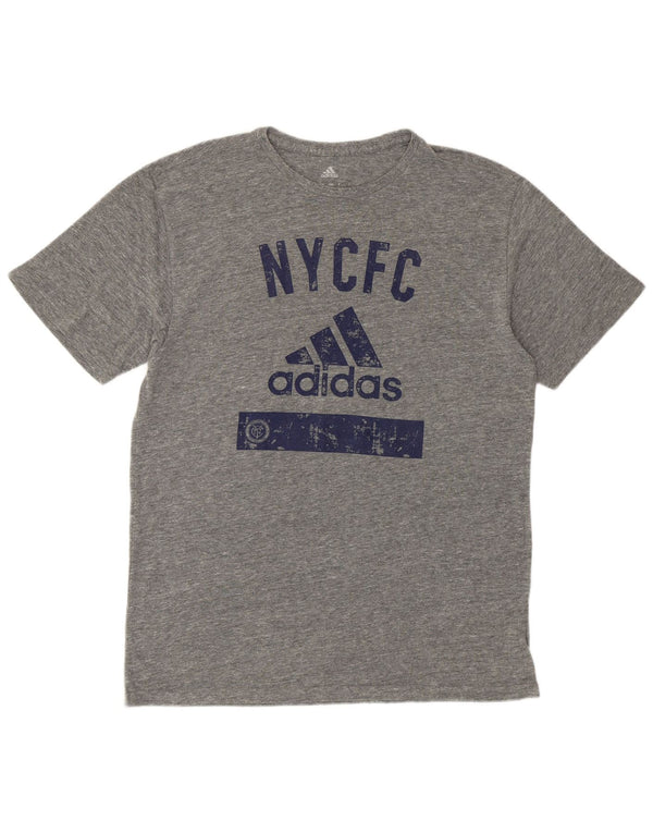 Adidas Mens New York City Graphic T-Shirt Top Large Grey Polyester