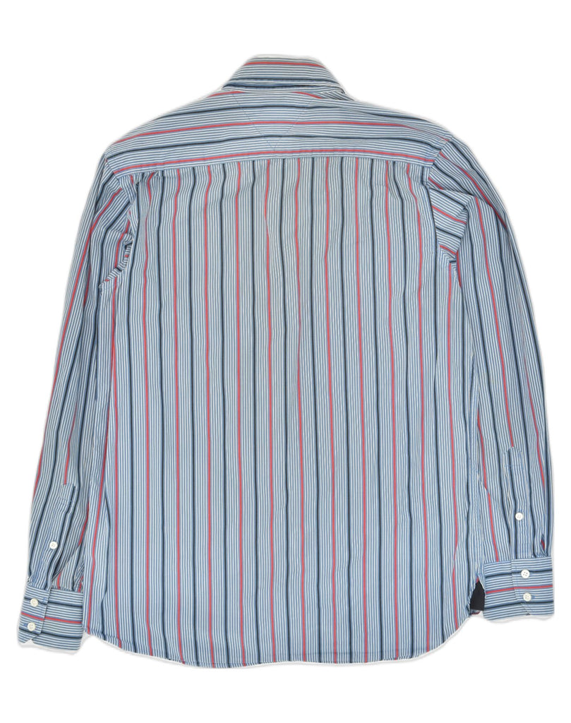 TOMMY HILFIGER Mens Shirt Small Blue Striped Cotton | Vintage Tommy Hilfiger | Thrift | Second-Hand Tommy Hilfiger | Used Clothing | Messina Hembry 