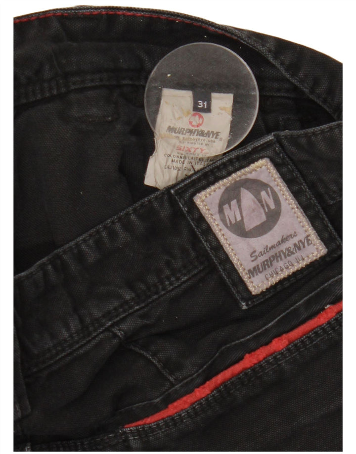 Murphy & Nye Womens Straight Jeans W31 L33 Black Cotton