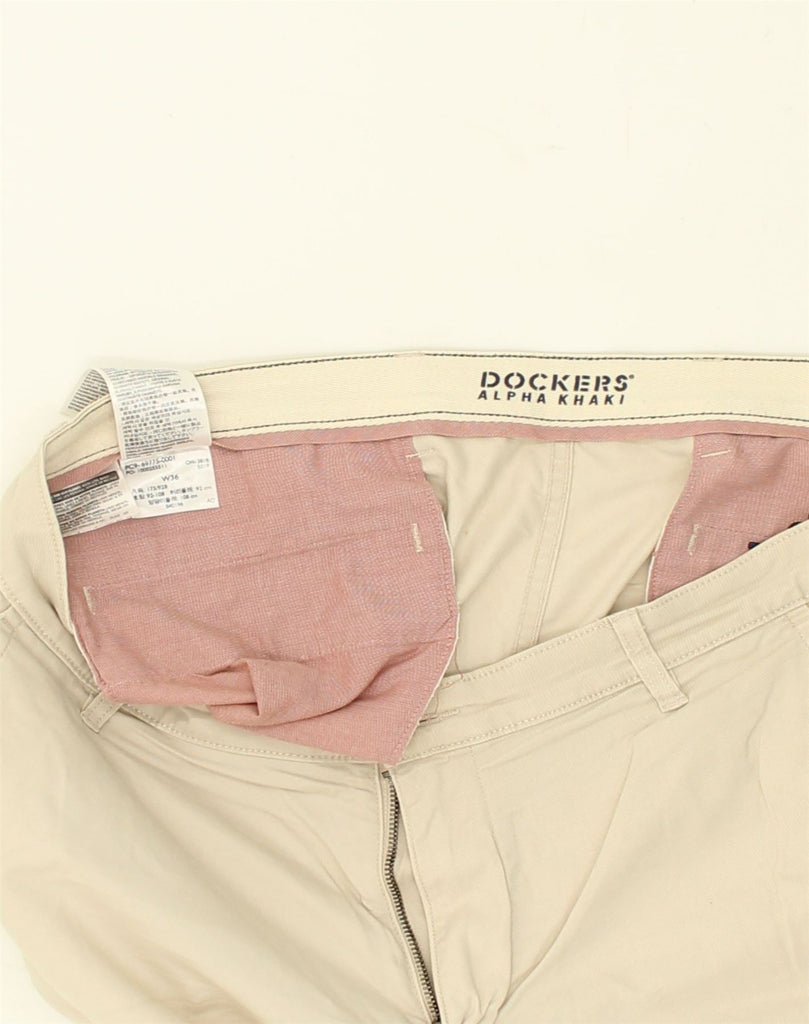 DOCKERS Mens Chino Shorts W36 Large Beige Cotton | Vintage Dockers | Thrift | Second-Hand Dockers | Used Clothing | Messina Hembry 